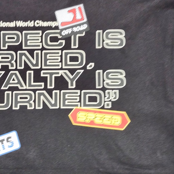 Bershka Tee Shirt Men’s 76 Speedway Racing size Large - Picture 8 of 10